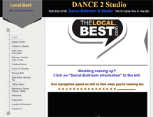 Tablet Screenshot of danceballroomandstudio.com